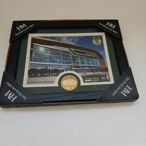 Milwaukee Bucks Framed Photo Fiserv Forum Limited Edition Highland Mint 336/5000